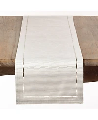Saro Lifestyle Table Runner with Hemstitched Design