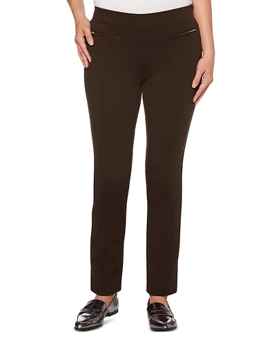Rafaella Women's Slim Ponte Comfort Pant