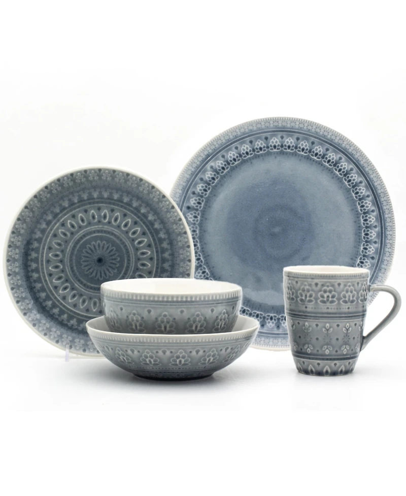 Euro Ceramica Fez 20 Pc. Dinnerware Set, Service for 4