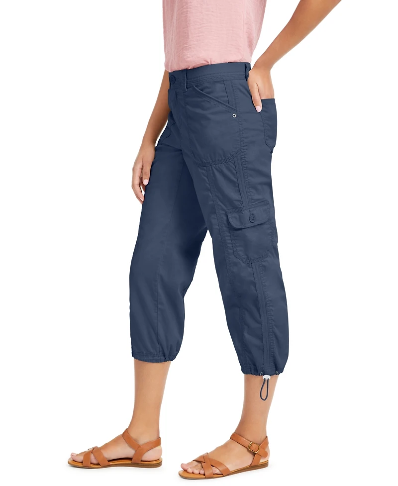 Style & Co Women's Mid-Rise Cargo Capri Pants, Exclusively at Macy's
