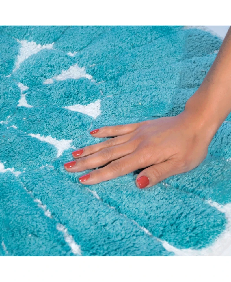 Chesapeake Bursting Flower 2-Pc. Bath Rug Set