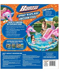 Banzai Spray 'N Splash 60" Unicorn Pool