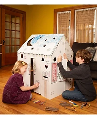 Easy Playhouse Holiday Cottage Cardboard Playhouse