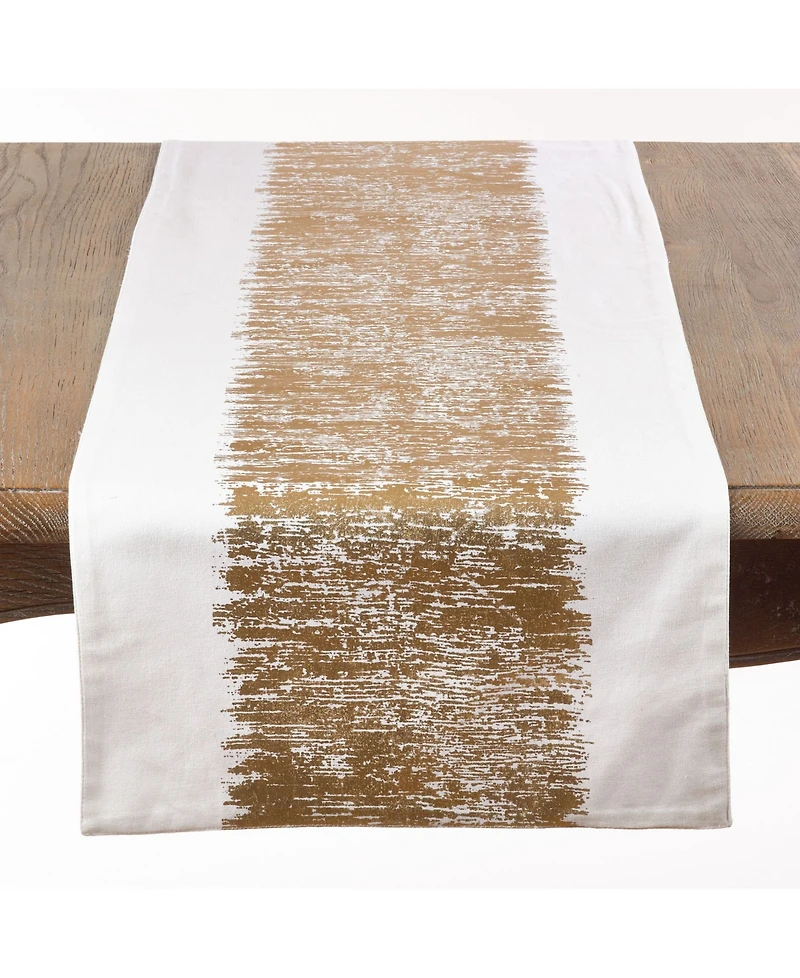 Saro Lifestyle Banded Design Runner 72-Inch