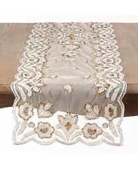 Saro Lifestyle Hand-Beaded Table Runner