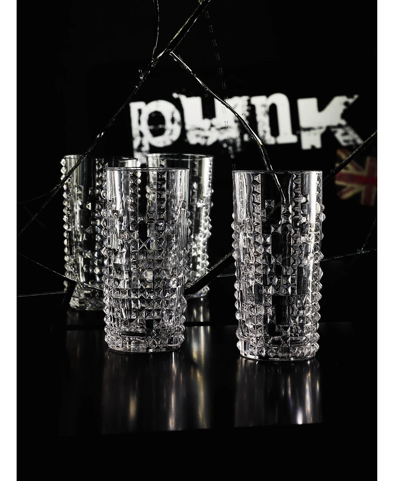 Nachtmann Punk Highball Glasses, Set of 4