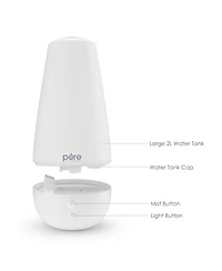 Pure Enrichment PureSpa Xl 2 Liter Aroma Diffuser & Humidifier