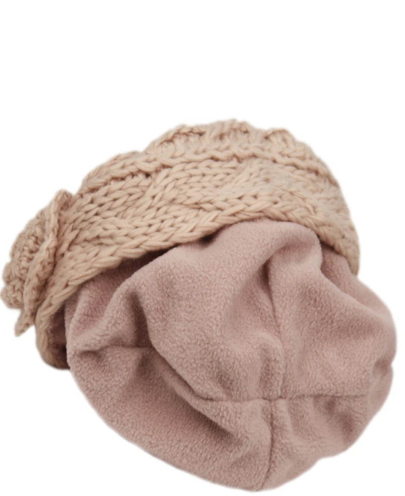 Angela & William Wool Blend Earflap Cap with Sherpa Lining