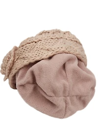 Angela & William Wool Blend Earflap Cap with Sherpa Lining
