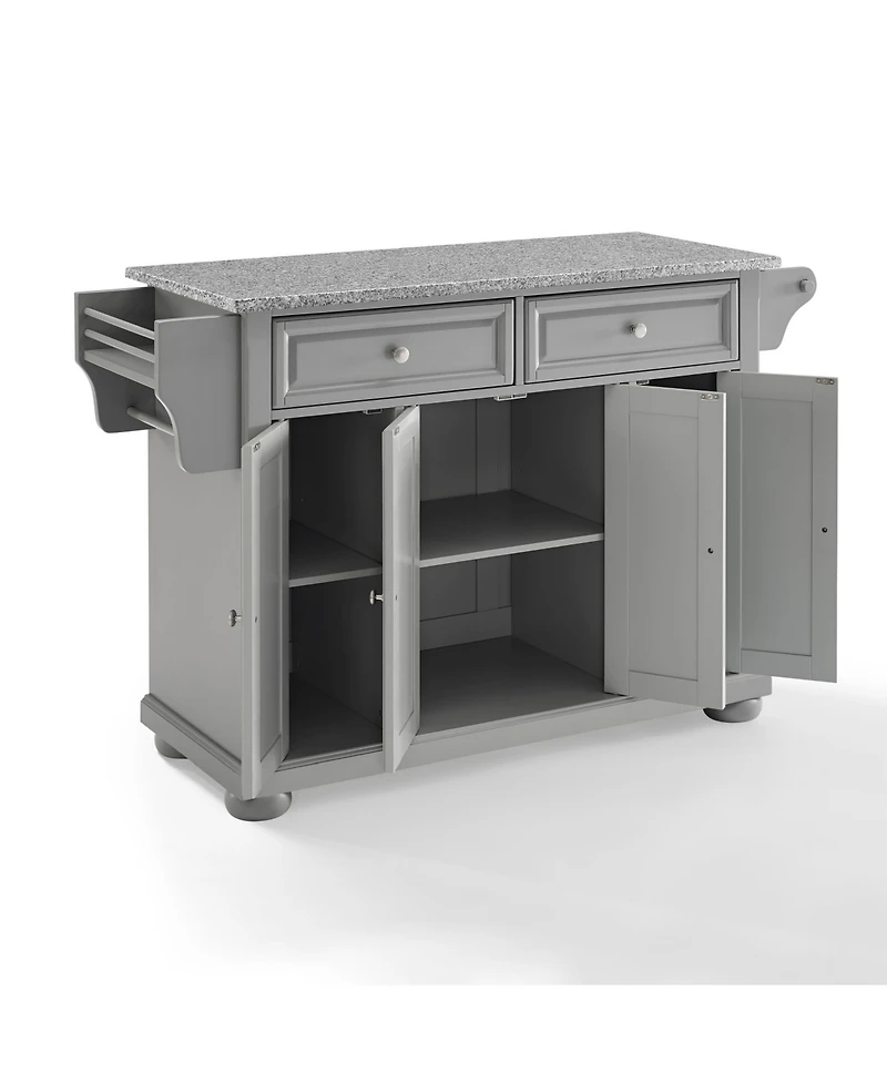 Crosley Alexandria Solid Granite Top Kitchen Island