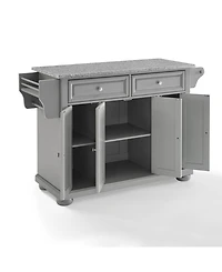 Crosley Alexandria Solid Granite Top Kitchen Island