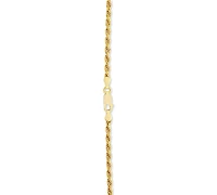 Rope Link 24" Chain Necklace in 18k Gold-Plated Sterling Silver
