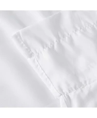 Dainty Home Carnival Pleated Layers Light Filtering Rod Pocket Curtain Panel Pair, Airy & Breathable, 80" W x 84" L