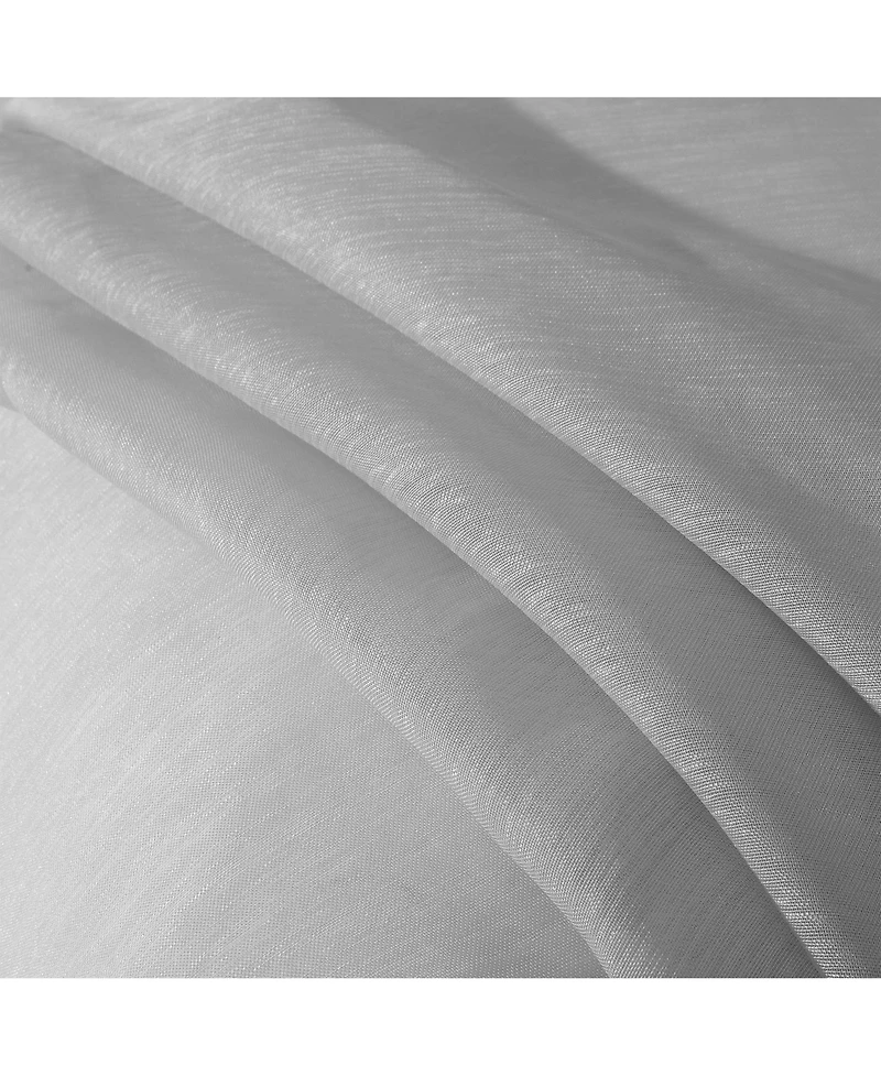 Dainty Home Malibu Linen Look Sheer Grommet Window Panel, 110" x 84"