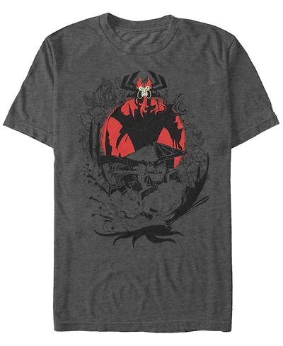 Fifth Sun Men's Samurai Jack Aku The Flute Battle Music Short Sleeve T- shirt