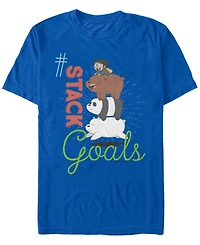 Fifth Sun Men's We Bare Bears This My Squad Patch Short Sleeve T- shirt