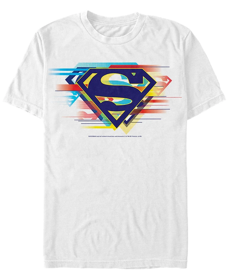 Fifth Sun Dc Men's Superman Multi Logo Short Sleeve T-Shirt
