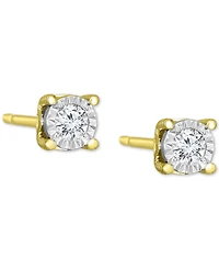 TruMiracle Diamond Stud Earrings (3/8 ct. t.w.) 14k White, Yellow, or Rose Gold