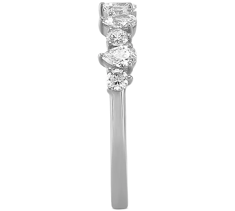 Diamond Pear-Cut Band (3/4 ct. t.w.) in 14k White Gold
