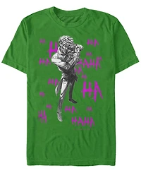 Fifth Sun Dc Men's Batman Joker's Laugh Short Sleeve T-Shirt