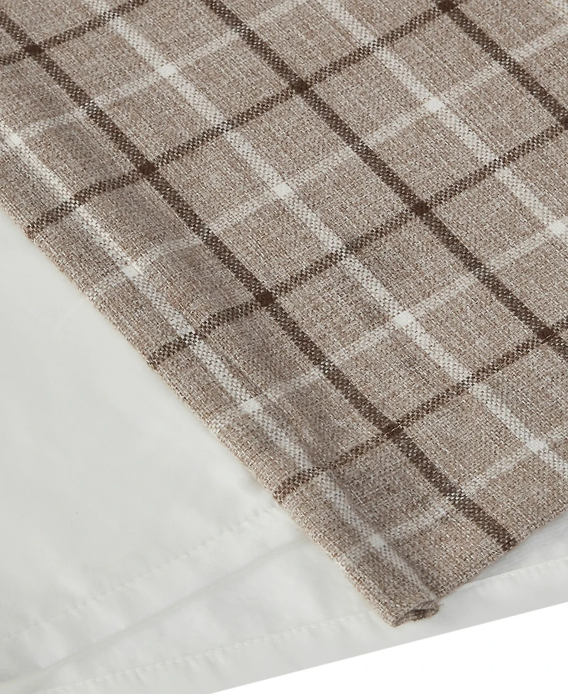 Anaheim Plaid Curtain 1 Panel for bedroom, Rob Pocket/Back Tab fit up to 1.25 inches rod Single Living Room