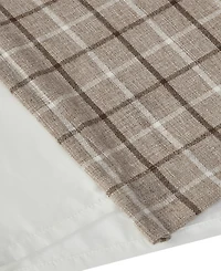 Anaheim Plaid Curtain 1 Panel for bedroom, Rob Pocket/Back Tab fit up to 1.25 inches rod Single Living Room