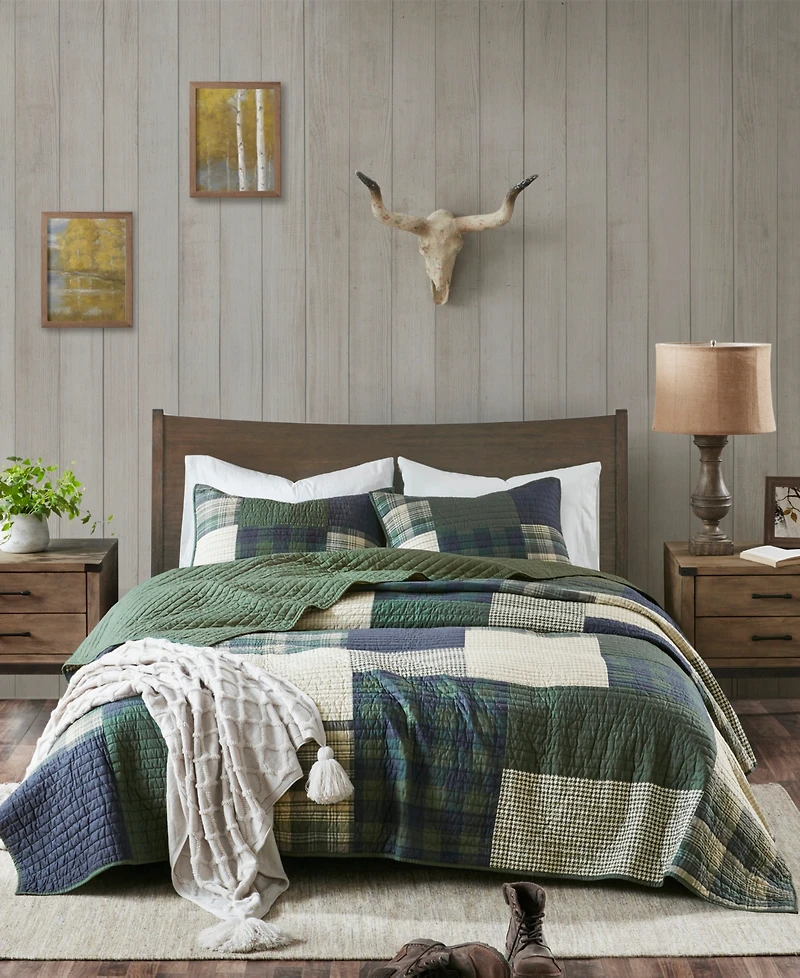 Woolrich Mill Creek Oversized Cotton 3-Pc. Quilt Set, Full/Queen