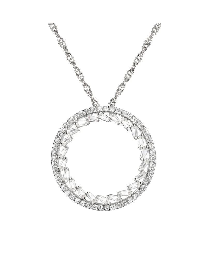 Round Diamond (1/2 ct. t.w.) Necklace 14k White or Rose Gold