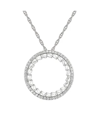 Round Diamond (1/2 ct. t.w.) Necklace 14k White or Rose Gold