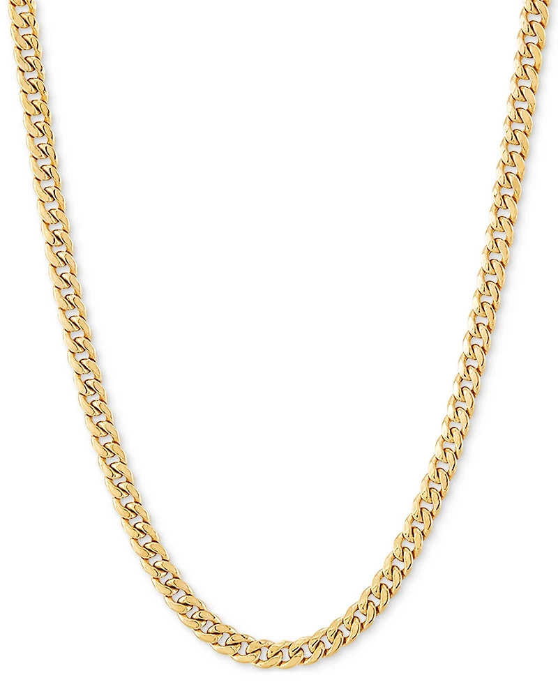 Lightweight Miami Cuban Link 18" Chain Necklace (3mm) in 14k Gold