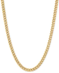 Lightweight Miami Cuban Link 18" Chain Necklace (3mm) in 14k Gold