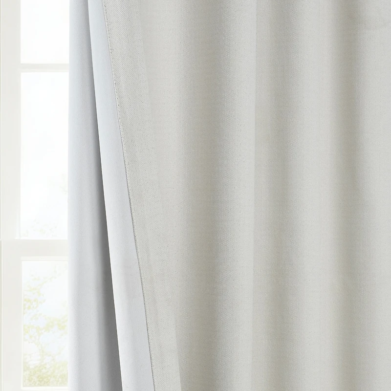 Half Price Drapes Extra Wide Textured Faux Linen Room Darkening Curtain