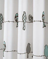 Lush Decor Rowley Birds Shower Curtain, 72" x