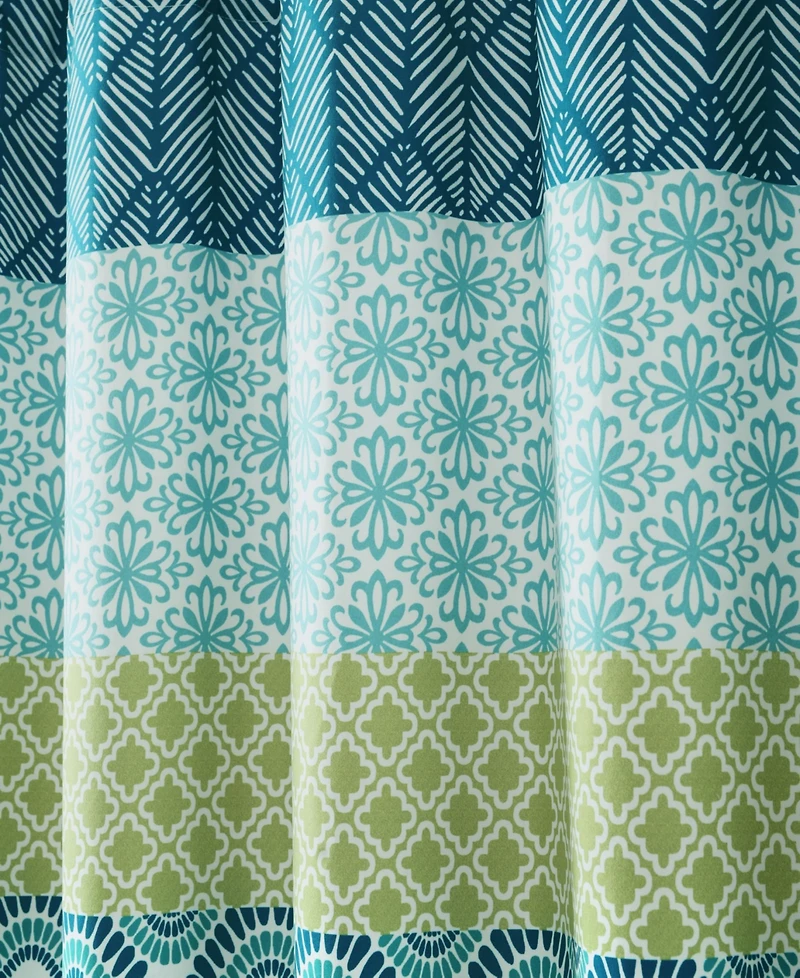 Lush Decor Bohemian Stripe Shower Curtain, 72" x
