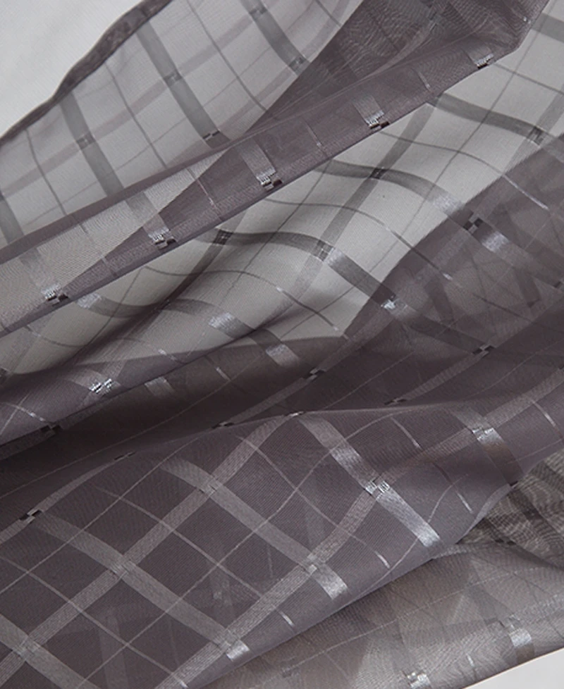 Rt Designers Collection Wanda Box Voile Light Filtering One Grommet Curtain Panel 54" x 90"