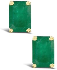 Ruby (1-3/8 ct. t.w.) Stud Earrings 14k Yellow Gold (Also Emerald)