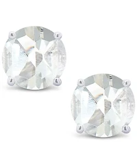 White Topaz (1-1/8 ct. t.w.) Stud Earrings 14K or Yellow Gold