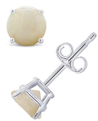 Opal (5/8 ct. t.w.) Stud Earrings 14K White or Yellow Gold