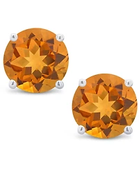 Citrine (9/10 ct. t.w.) Stud Earrings 14K White or Yellow Gold