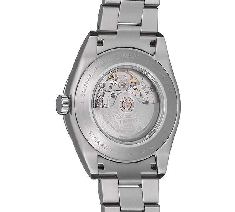 Tissot Men's Swiss Automatic T-Classic Gentleman Powermatic 80 Silicium Stainless Steel Bracelet Watch 40mm