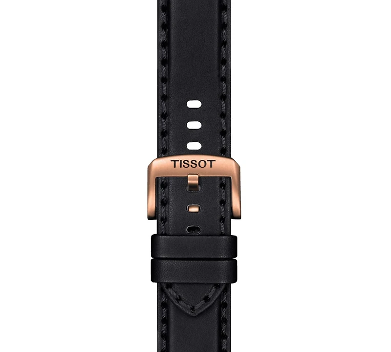 Tissot Men's Swiss Chronograph Supersport T-Sport Black Leather Strap Watch 46mm