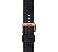 Tissot Men's Swiss Chronograph Supersport T-Sport Black Leather Strap Watch 46mm
