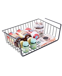 Basicwise Hanging Under Shelf Metal Storage Basket