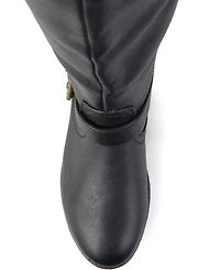 Journee Collection Women's Spokane Wide Calf Knee High Riding Boots