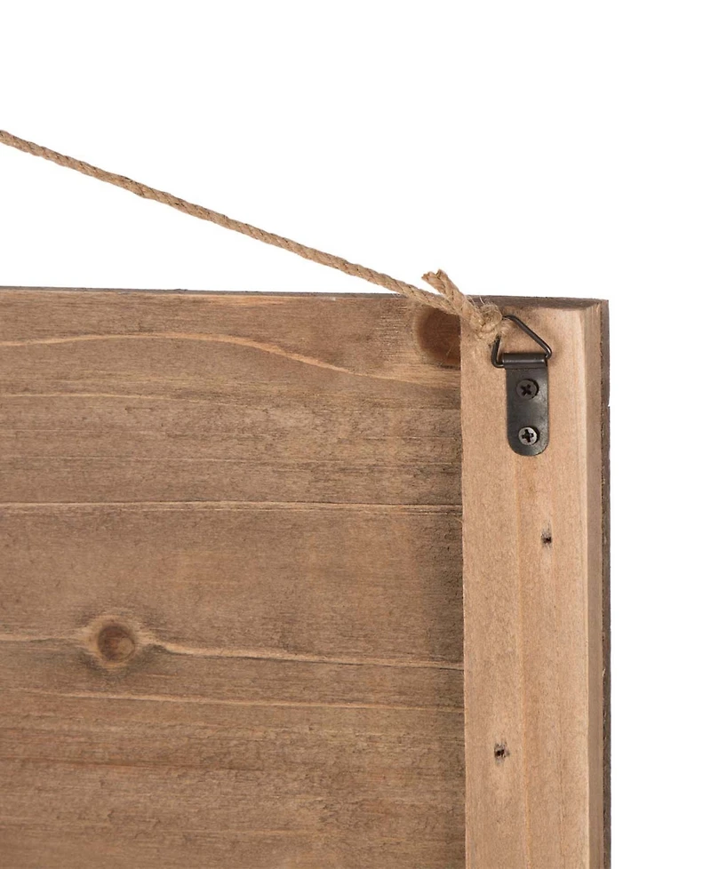 Glitzhome 41.93"L Wooden Patriotic National Flag Wall Decor