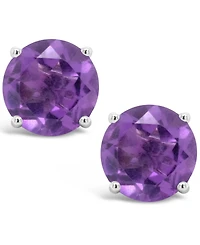 Blue Topaz (3-1/10 ct. t.w.) Stud Earrings Sterling Silver (Also Available Peridot and Amethyst)