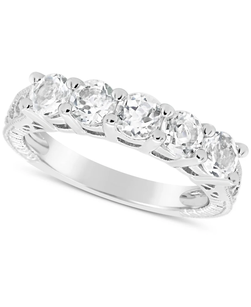 Garnet (1-1/2 ct. t.w.) Ring Sterling Silver (Also Available Peridot & White Topaz)