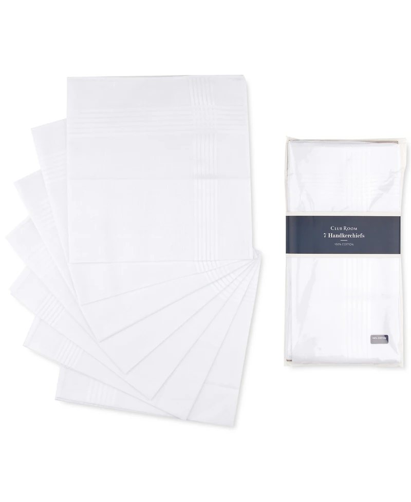 Club Room Men's 7-Pc. Cotton Handkerchiefs