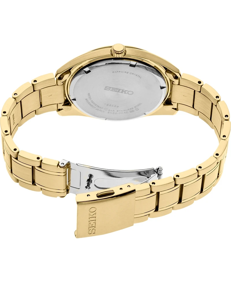 Seiko Men's Essentials Gold-Tone Stainless Steel Bracelet Watch 40.2mm