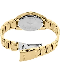 Seiko Men's Essentials Gold-Tone Stainless Steel Bracelet Watch 40.2mm